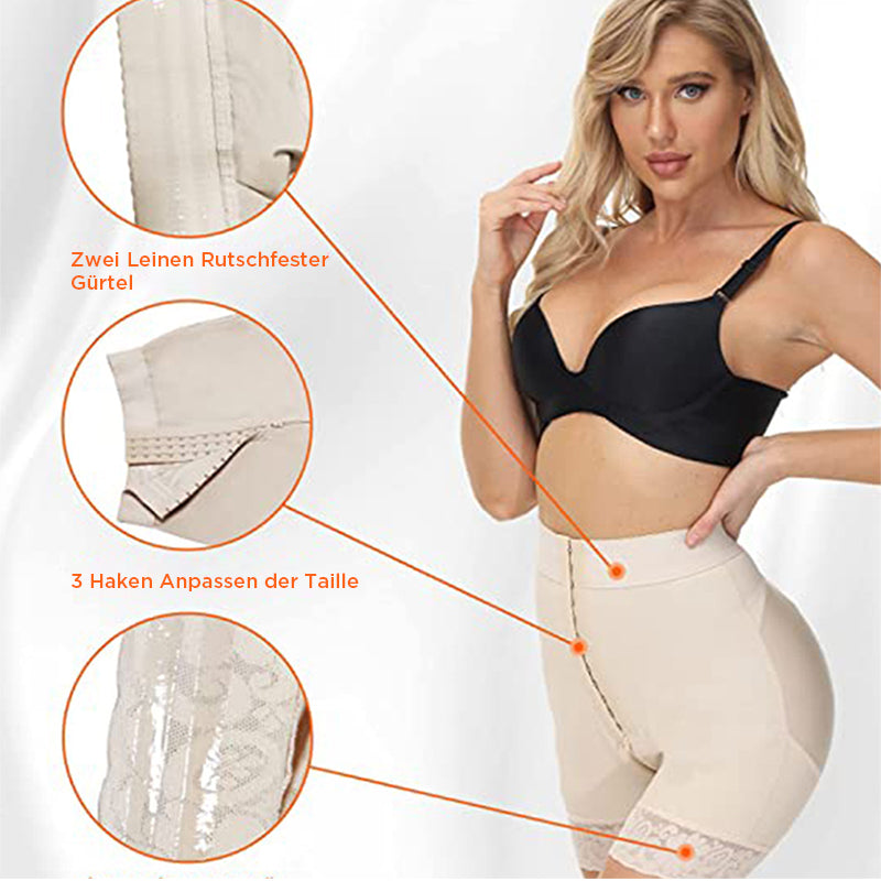 Shapewear-Shorts mit Stahlstäbchen aus Spitze