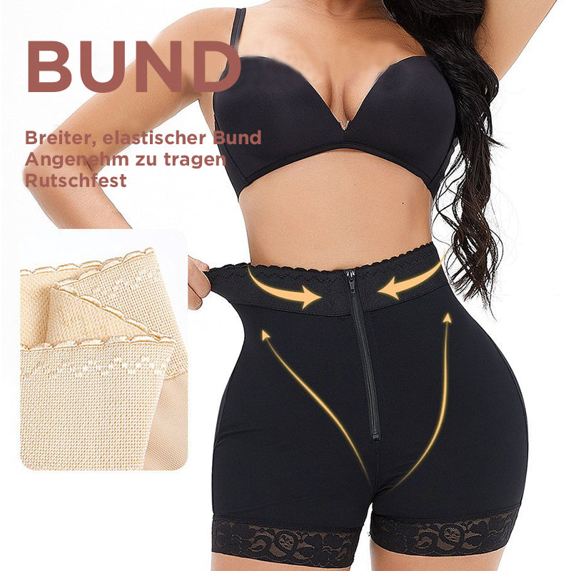 Shapewear-Shorts mit Stahlstäbchen aus Spitze