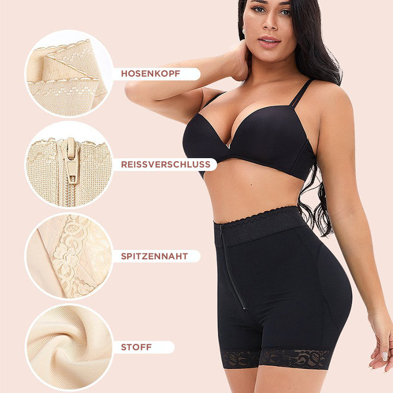 Shapewear-Shorts mit Stahlstäbchen aus Spitze