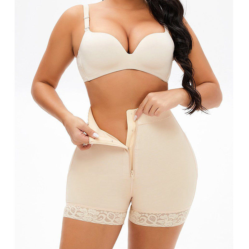 Shapewear-Shorts mit Stahlstäbchen aus Spitze