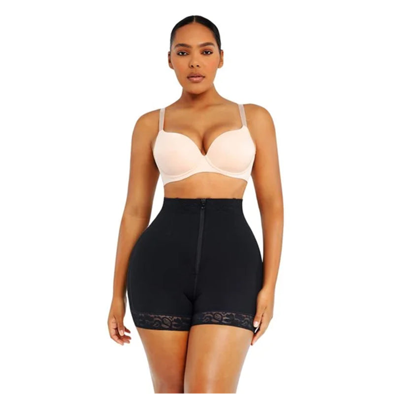 Shapewear-Shorts mit Stahlstäbchen aus Spitze