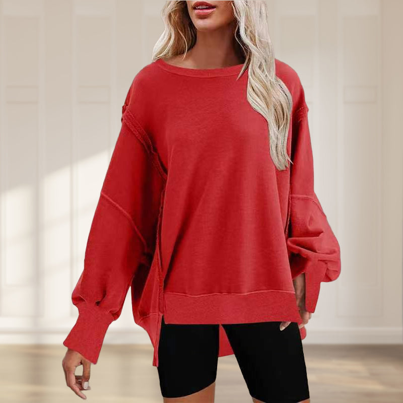 Oversize-Pullover mit Taschen für Damen