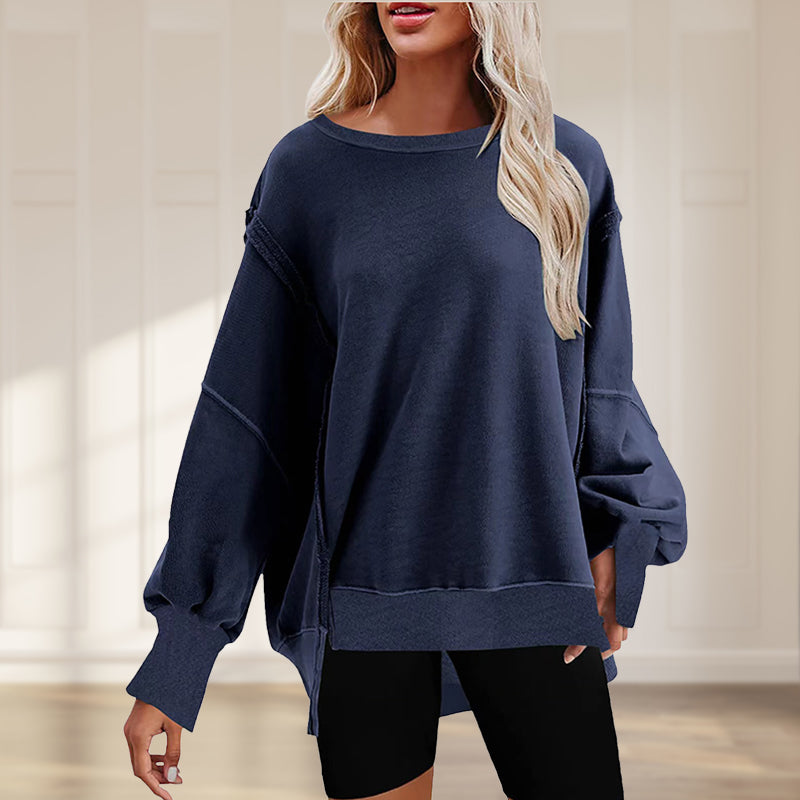 Oversize-Pullover mit Taschen für Damen