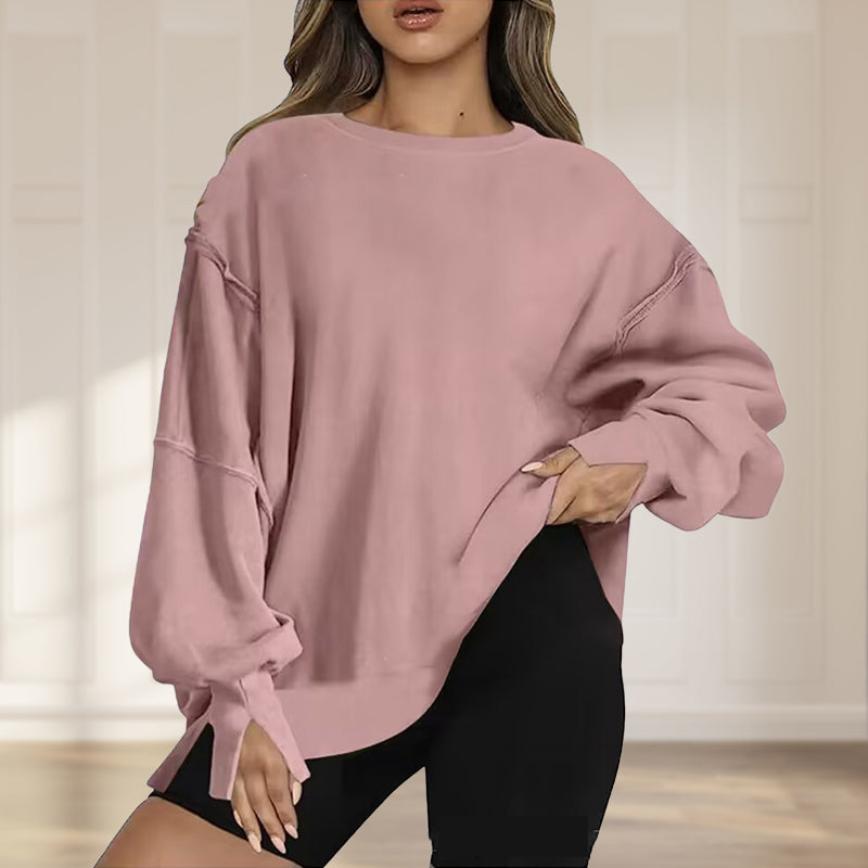 Oversize-Pullover mit Taschen für Damen