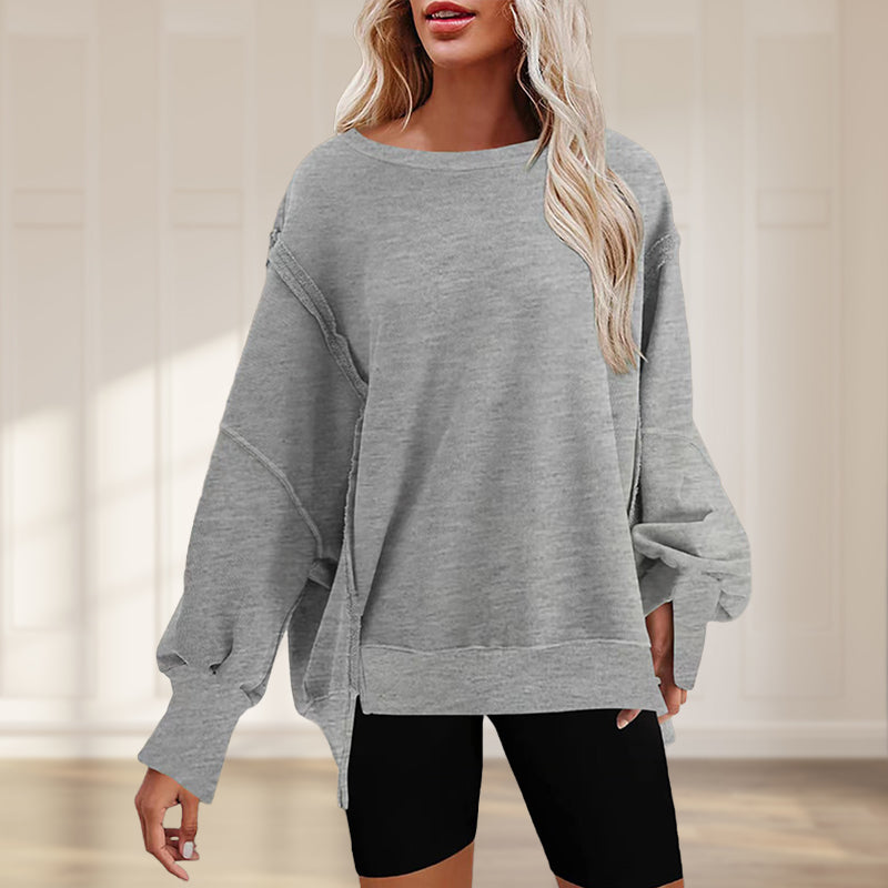 Oversize-Pullover mit Taschen für Damen