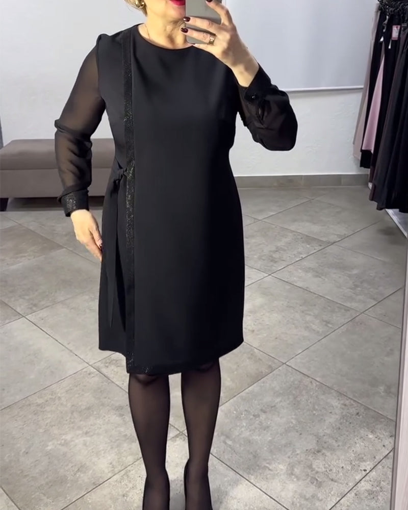 Kleid modisch langarm einfarbig