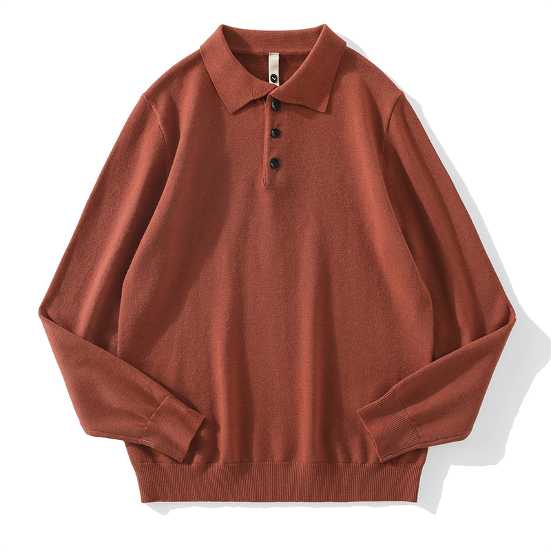 Herren-POLO-Pullover mit Revers