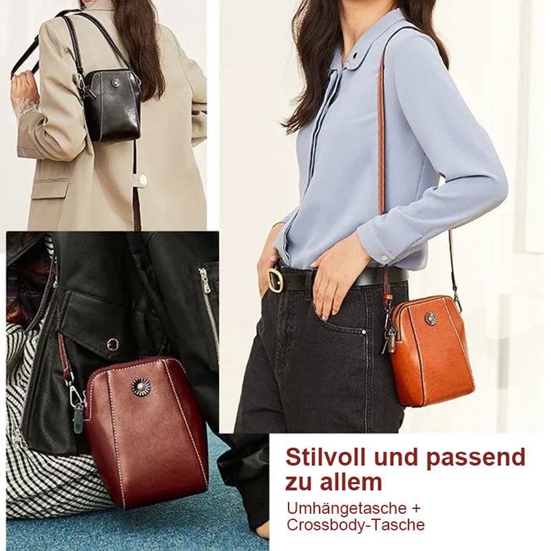 Mini-Crossbody-Tasche aus weichem Leder