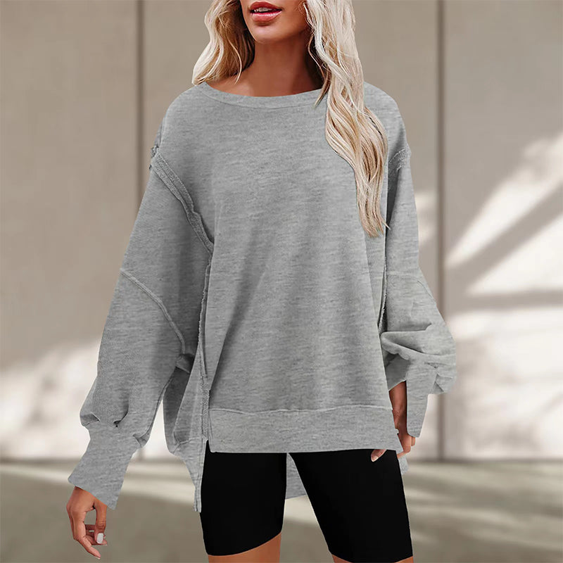 Oversize-Pullover mit Taschen für Damen