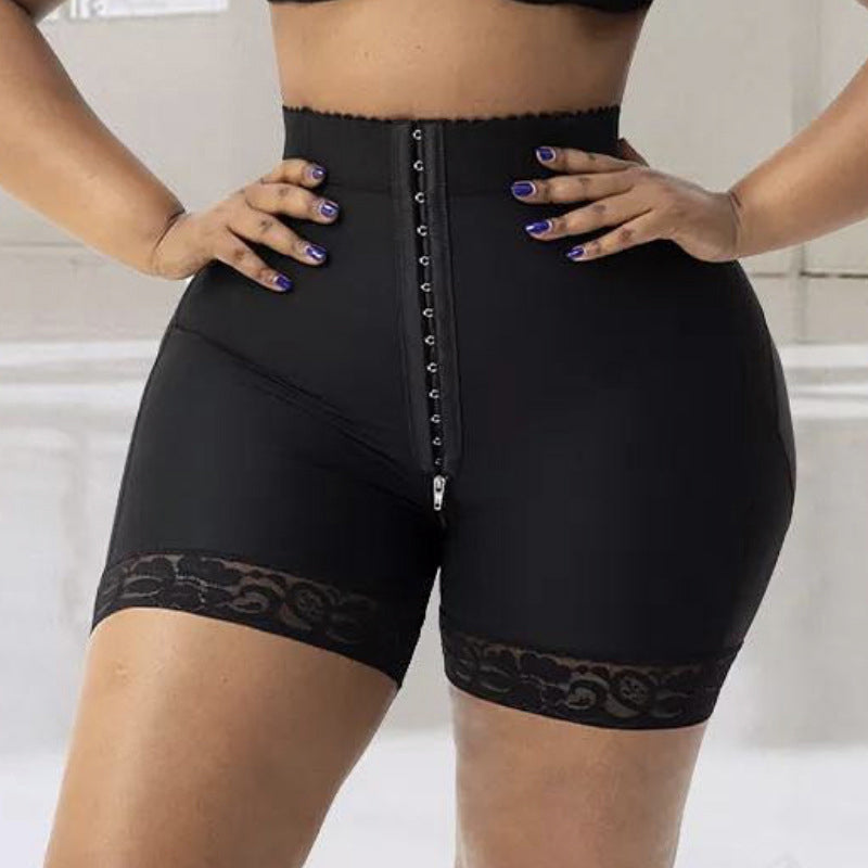 Shapewear-Shorts mit Stahlstäbchen aus Spitze