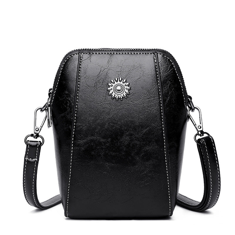 Mini-Crossbody-Tasche aus weichem Leder