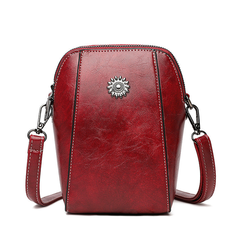 Mini-Crossbody-Tasche aus weichem Leder