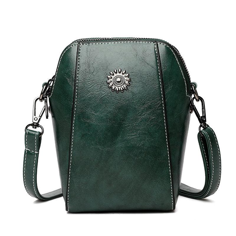 Mini-Crossbody-Tasche aus weichem Leder