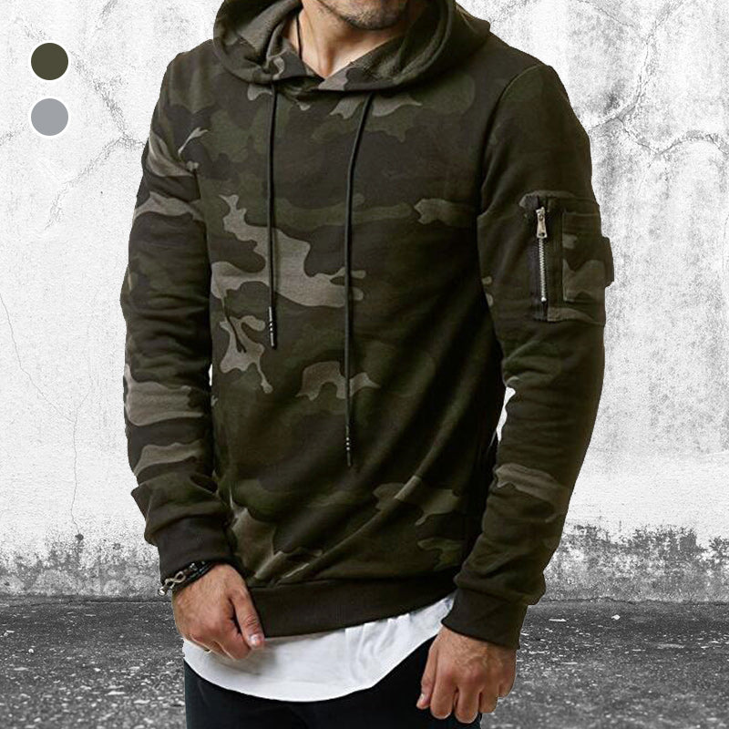 Stylischer Hoodie mit Tarnung-Print