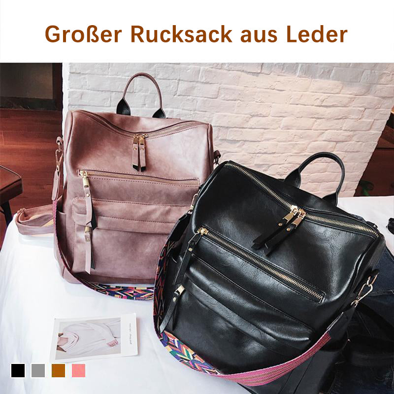 Vintage-Rucksack für Damen mit großem Fassungsvermögen