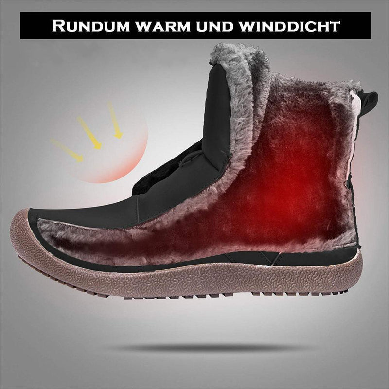 Wasserdichtes Outdoor Pelz gefütterte Winter warme hoche Schuhe