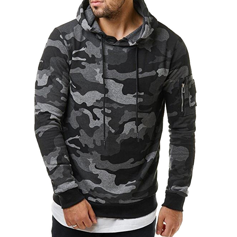 Stylischer Hoodie mit Tarnung-Print